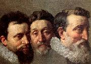 POURBUS, Frans the Younger, Head Studies of Three French Magistrates